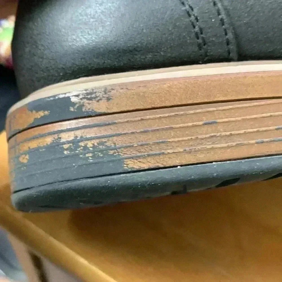 Perry  Ellis Portfolio 100% Leather Grey Casual Shoes Size 10.5 - Picture 6 of 9